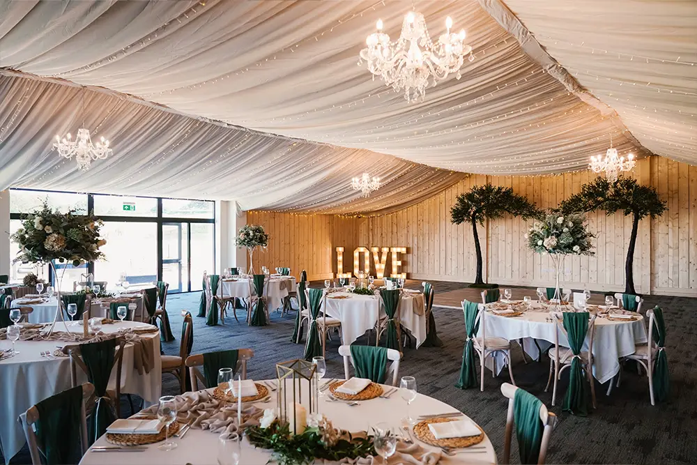 Internal Image of wedding barn